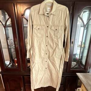New With Tags Men Tan Gap Trench Coat Size Large
